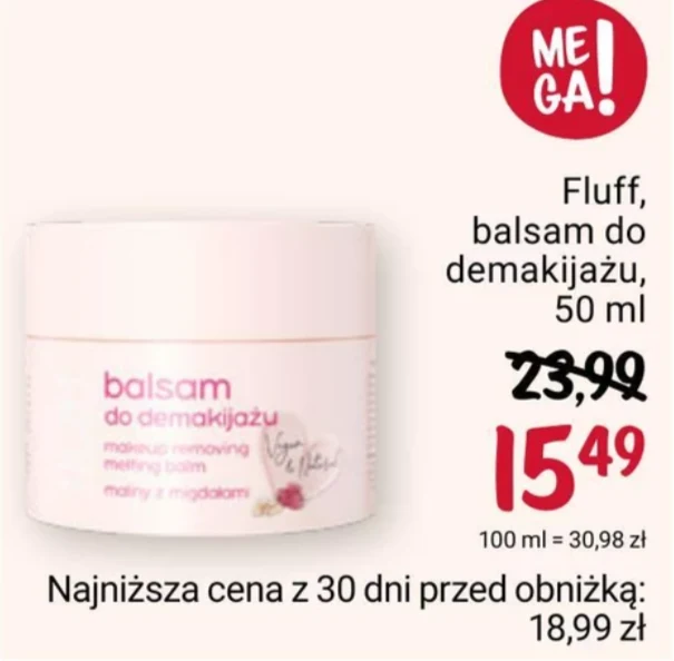 Balsam do demakijażu marki Fluff/Fot. Drogeria Rossmann