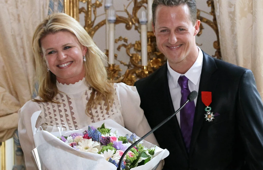 Michael Schumacher z żoną Michael Schumacher z żoną
