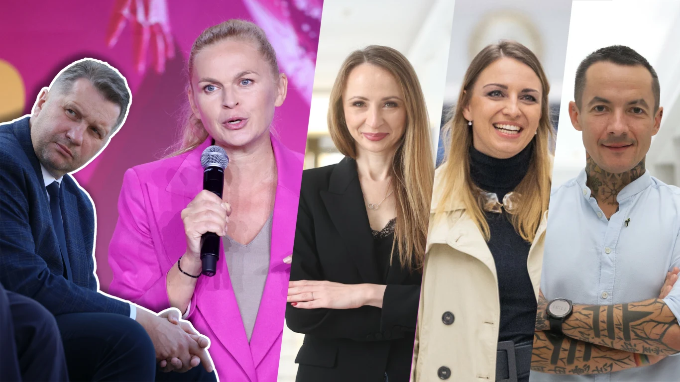 Przemysław Czarnek (Pawel Wodzynski/East News), Barbara Nowacka (Piotr Molecki/East News) Agnieszka Dziemianowicz-Bąk (JACEK DOMINSKI/REPORTER), Kinga Gajewska (JACEK DOMINSKI/REPORTER), Marcin Józefaciuk (Wojciech Olkusnik/East News) Przemysław Czarnek (Pawel Wodzynski/East News), Barbara Nowacka (Piotr Molecki/East News) Agnieszka Dziemianowicz-Bąk (JACEK DOMINSKI/REPORTER), Kinga Gajewska (JACEK DOMINSKI/REPORTER), Marcin Józefaciuk (Wojciech Olkusnik/East News)