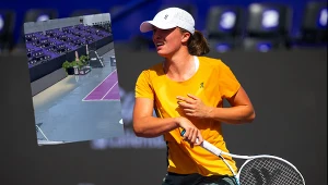 Stan kortu może uniemożliwić rozegranie meczu Świątek - Vondrousova