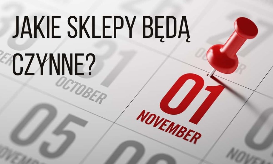1 listopada - sklepy 1 listopada