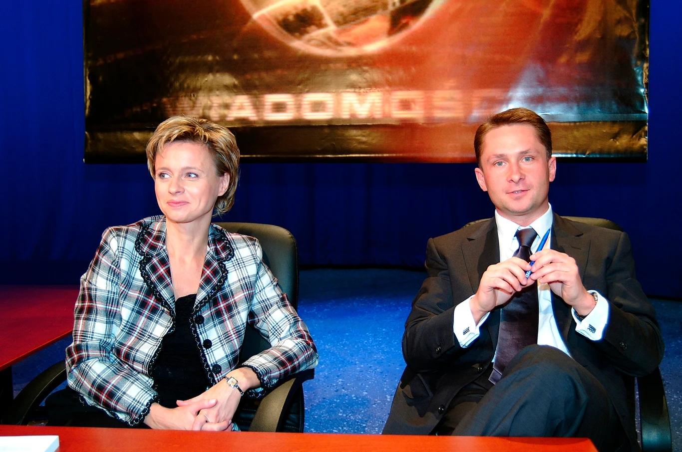 Jolanta Pieńkowska i Kamil Durczok w "Wiadomościach" Jolanta Pieńkowska i Kamil Durczok w "Wiadomościach"