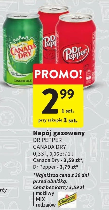 Dr Pepper Napój gazowany o smaku owocowym 330 ml