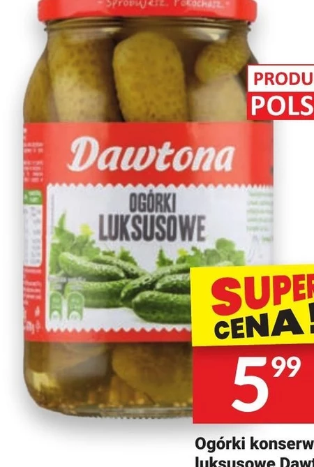Dawtona Ogórki luksusowe 900 g