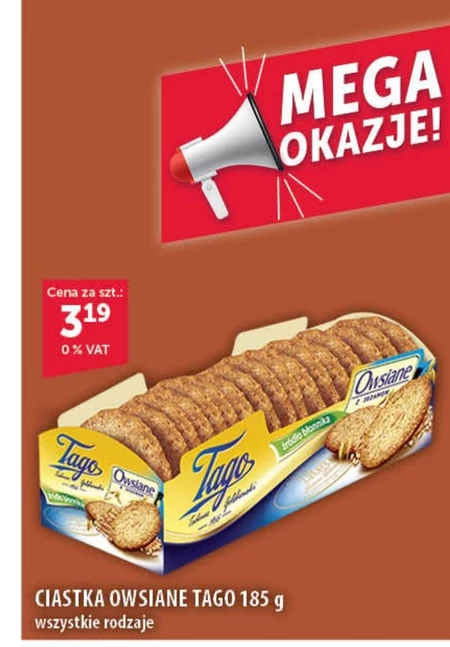 Ciastka owsiane Tago