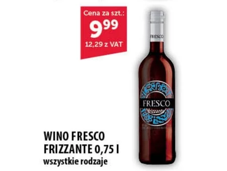 Fresco Frizzante Wino czerwone półsłodkie półmusujące polskie 750 ml