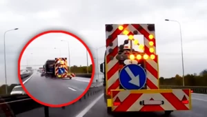 Najechanie na autostradzie. "Przywalę... I właśnie po to jest kamerka"