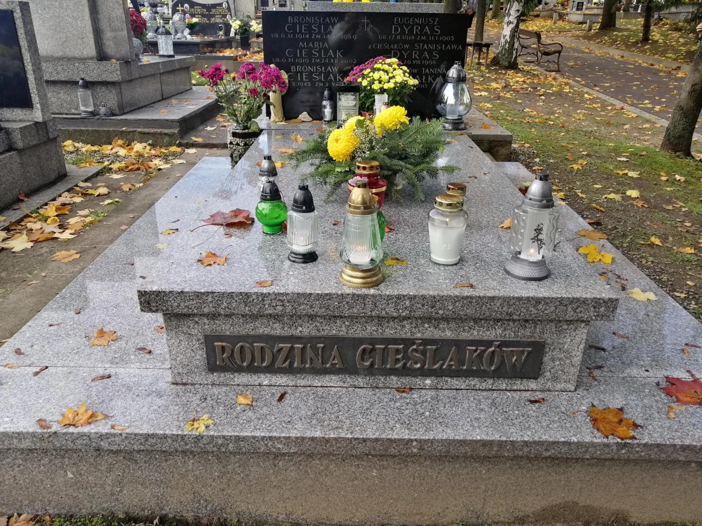 Grób Bronisława Cieślaka Grób Bronisława Cieślaka