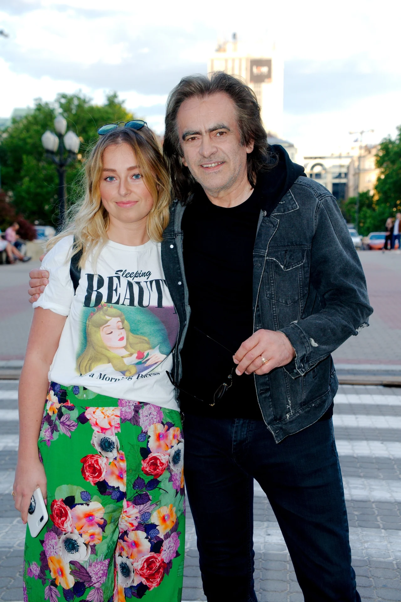 Witold Paszt z córką Witold Paszt z córką