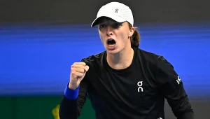 Iga Świątek podczas tegorocznego turnieju WTA Finals