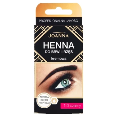 Joanna Henna do brwi i rzęs kremowa 1.0 czarny - 1