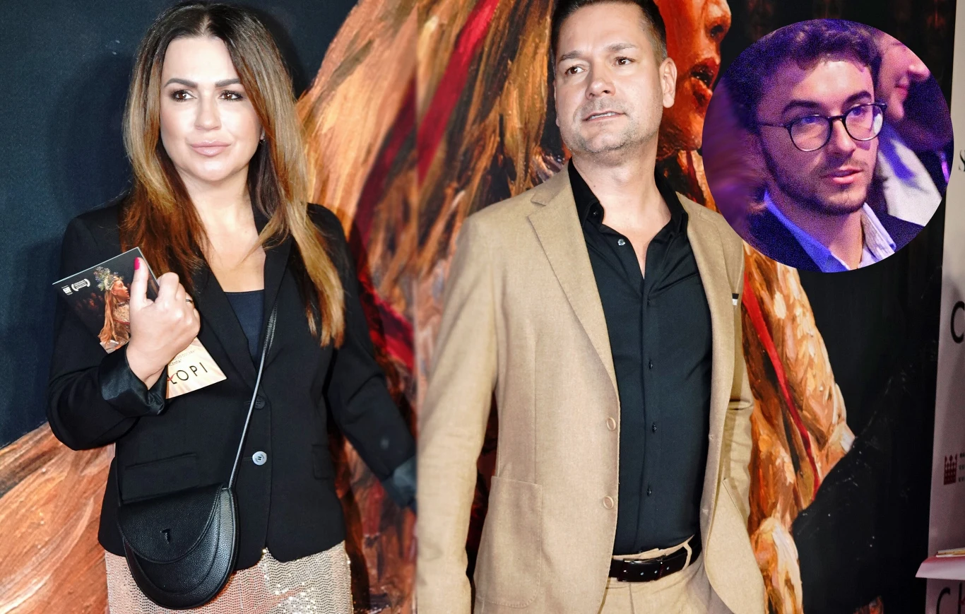 Beata Tadla z nowym ukochanym i jej syn Beata Tadla z nowym ukochanym i jej syn