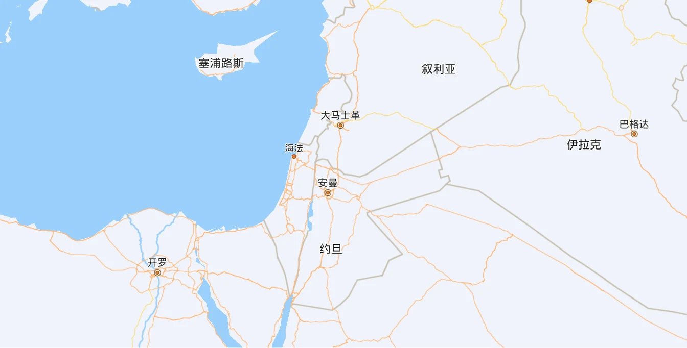 Na chińskich mapach brakuje nazwy "Izrael". Ale nie ma również "Palestyna". Na chińskich mapach brakuje nazwy "Izrael". Ale nie ma również "Palestyna".