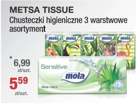 Chusteczki higieniczne Mola