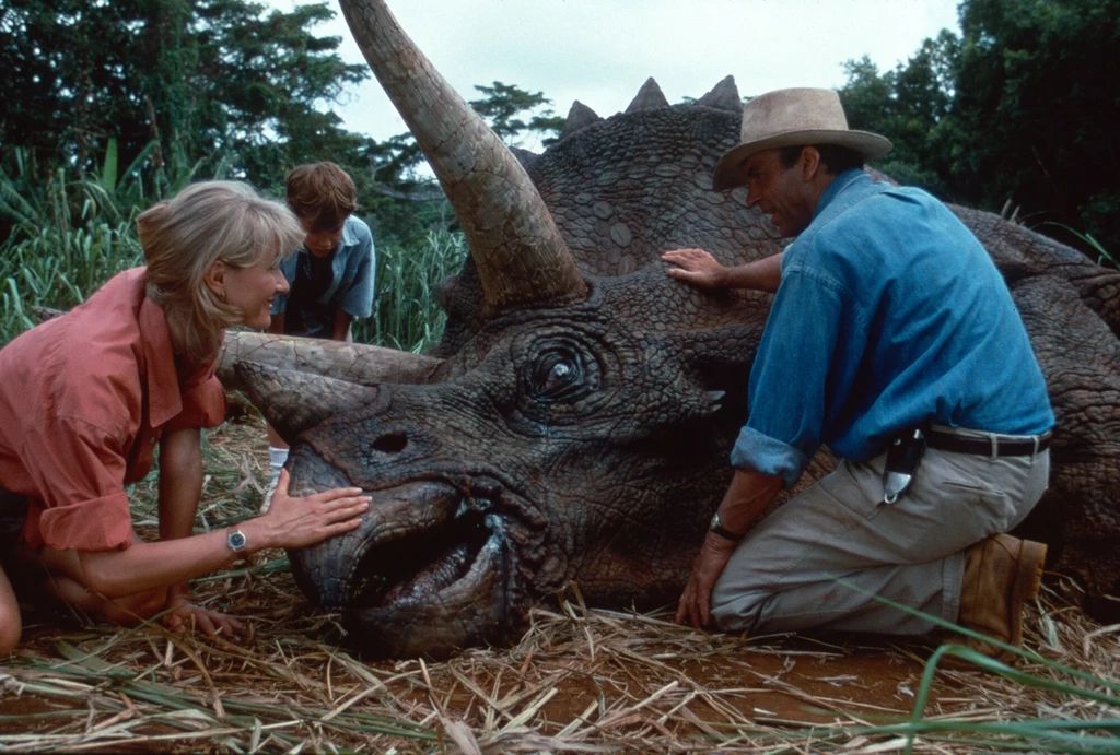 Kadr z filmu "Park Jurajski" z 1993 roku