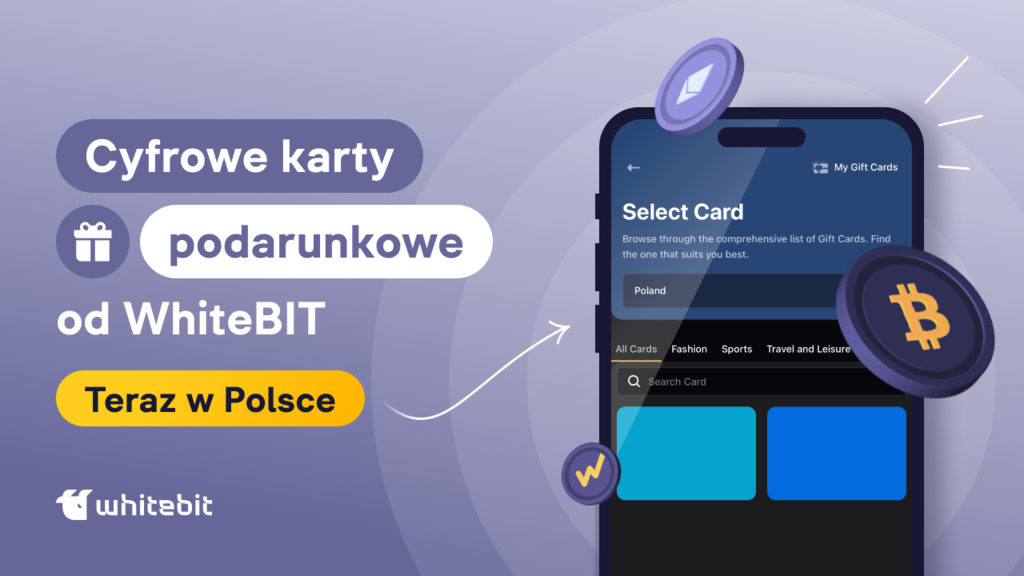 Giełda kryptowalut WhiteBIT ogłosiła dodanie nowych cyfrowych kart podarunkowych 