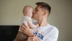 Paweł Wojciechowsk iz synem Vincentem,