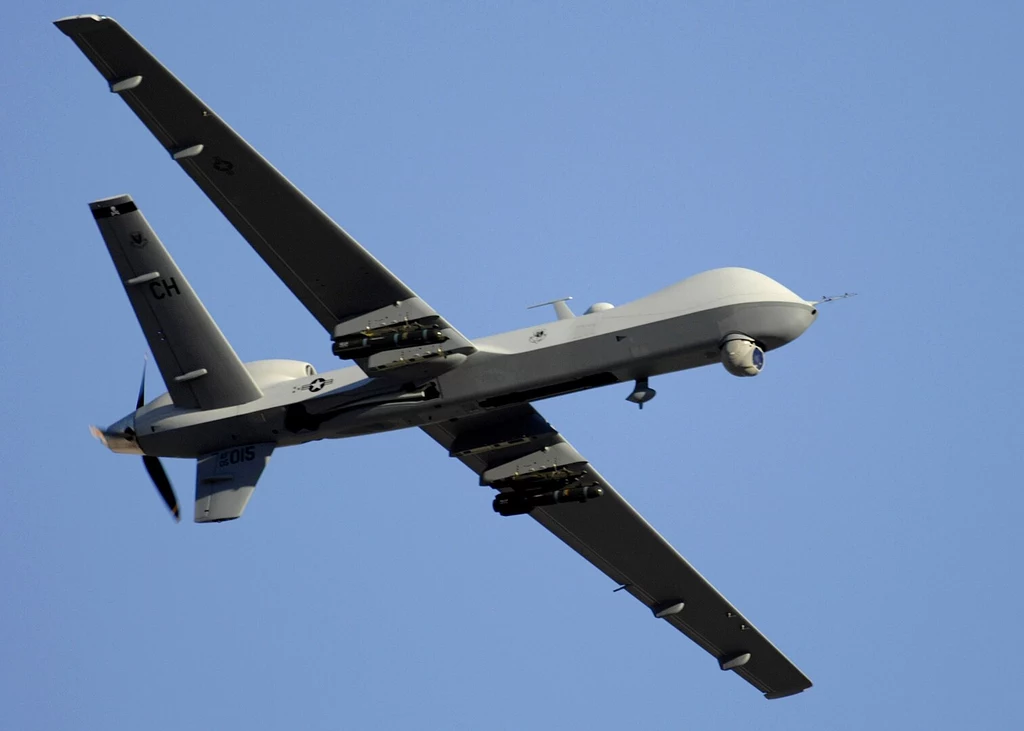 Dron MQ-9 Reaper. Używane są od lat na Bliskim Wschodzie a od wybuchu wojny na Ukrainie zintensyfikowały się ich patrole nad Morzem Czarnym.