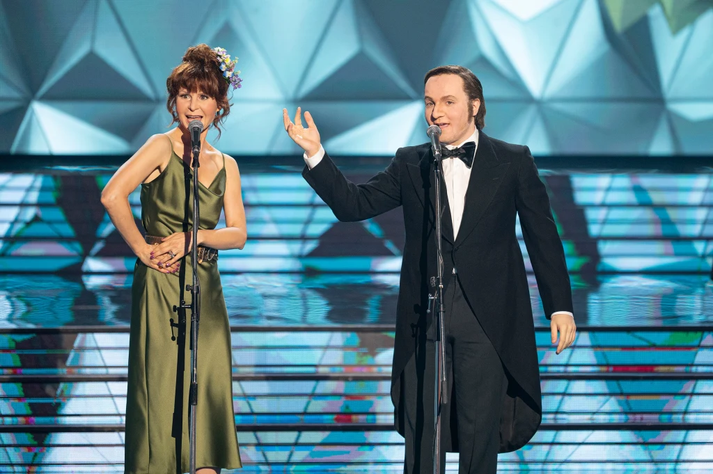 Magdalena Kumorek i Kuba Gąsowski w "Twoja twarz brzmi znajomo" Magdalena Kumorek i Kuba Gąsowski w "Twoja twarz brzmi znajomo"