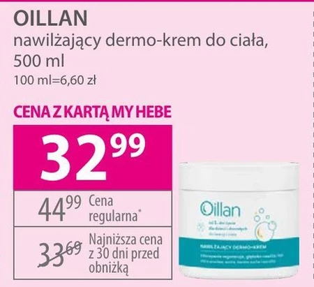 Oillan Nawilżający Dermo-krem 500 ml