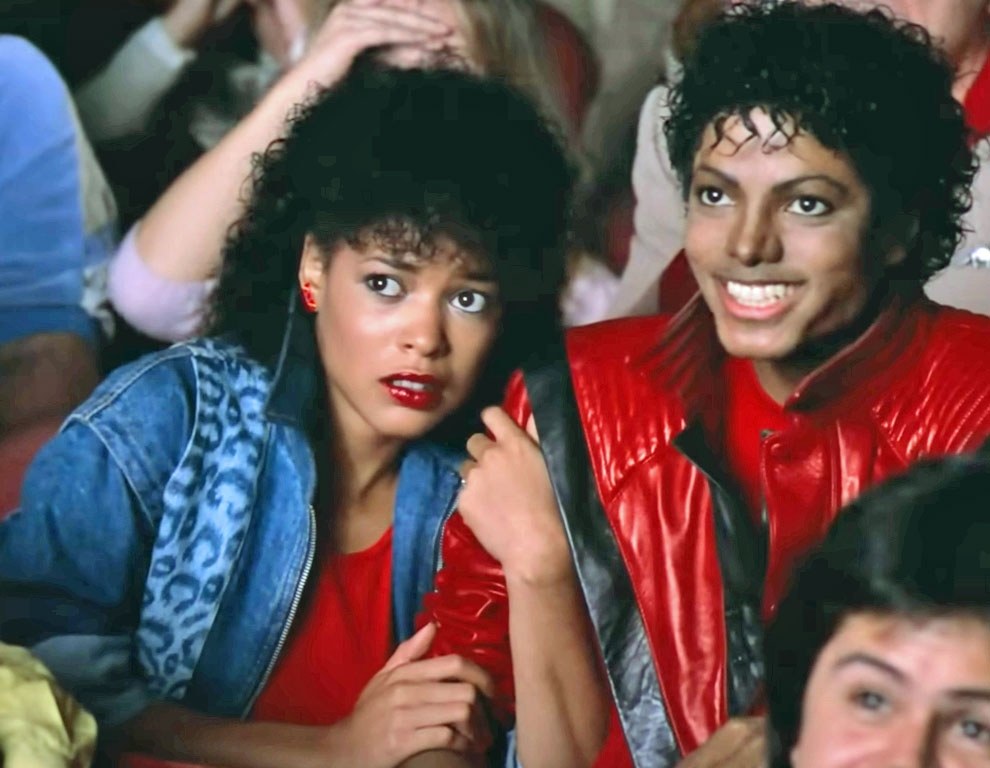 Ola Ray i Michael Jackson w teledysku "Thriller"