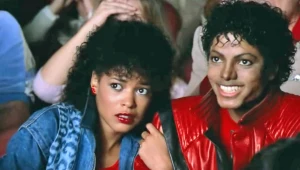 Ola Ray i Michael Jackson w teledysku "Thriller"