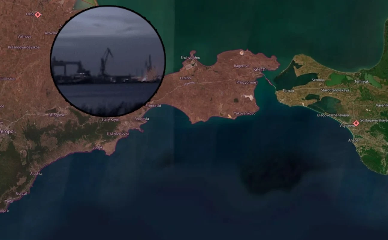 Wojna w Ukrainie: Atak na port i stocznię w Kerczu na okupowanym Krmie Wojna w Ukrainie: Atak na port i stocznię w Kerczu na okupowanym Krmie