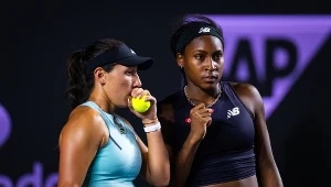 Jessica Pegula i Coco Gauff podczas WTA Finals