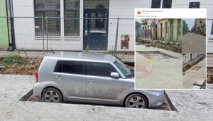 Z ulicy w Łodzi zniknęło zabetonowane atuo