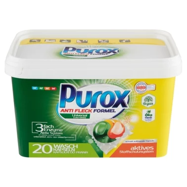 Purox Duo Caps Universal Kapsułki do prania 360 g (20 prań) - 0