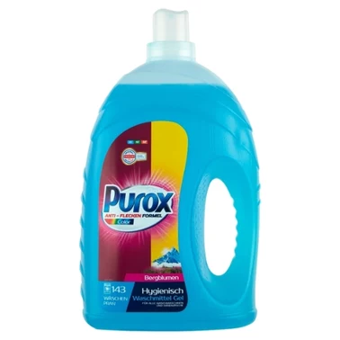 Purox Żel do prania tkanin kolorowych 4,3 l (143 prania) - 0