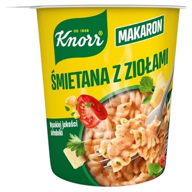 Knorr Danie makaron śmietana z ziołami 59 g - 0