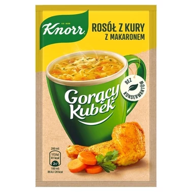 Knorr Gorący Kubek Rosół z kury z makaronem 12 g - 0