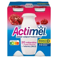 Actimel Napój jogurtowy o smaku owocu granatu 400 g (4 x 100 g)