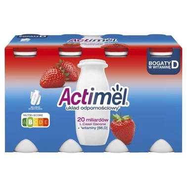 Actimel Napój jogurtowy o smaku truskawkowym 800 g (8 x 100 g) - 1