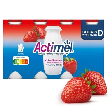 Actimel Napój jogurtowy o smaku truskawkowym 800 g (8 x 100 g) - 0