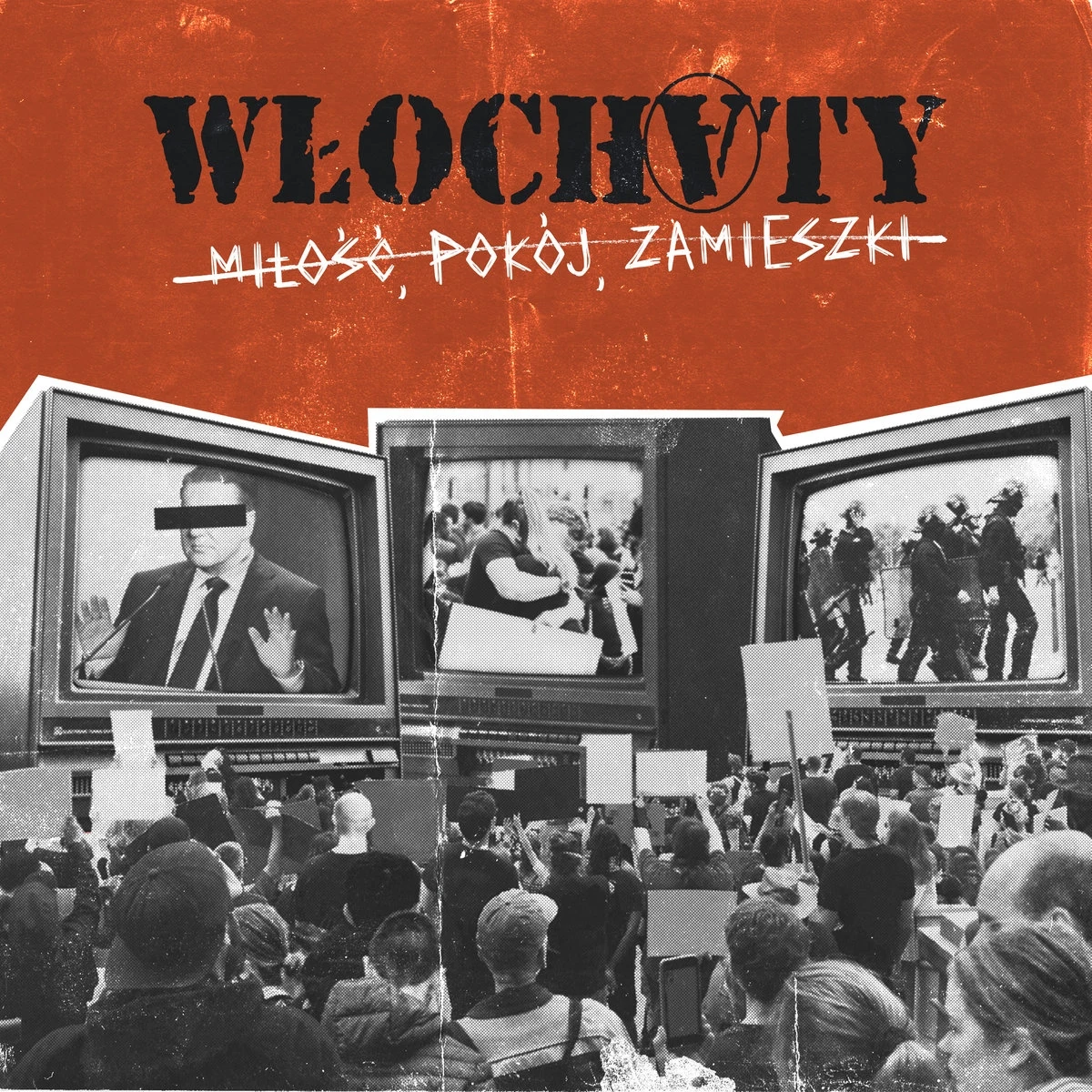 Okładka albumu "Miłość, pokój, zamieszki"