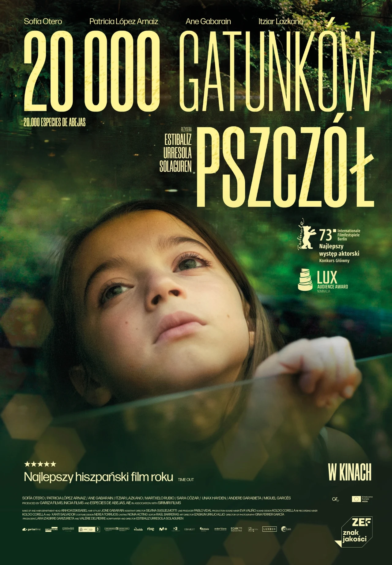 Plakat filmu "20 000 gatunków pszczół" Plakat filmu "20 000 gatunków pszczół"