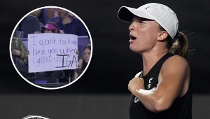 Fanka Igi Świątek przygotowała dla Polki wyjątkowy transparent