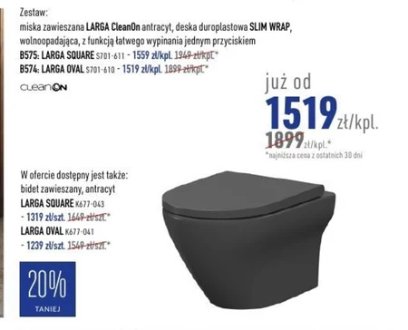 Miska wisząca wc