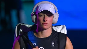 Iga Świątek w drodze na swój mecz WTA Finals