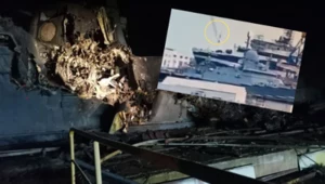 Udany atak na okręt rosyjskiej Floty Czarnomorskiej. Pokazano zdjęcia