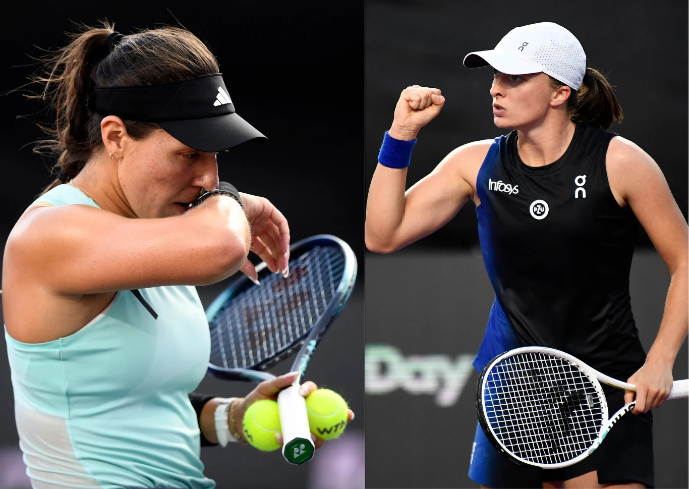 Jessica Pegula i Iga Świątek Jessica Pegula i Iga Świątek