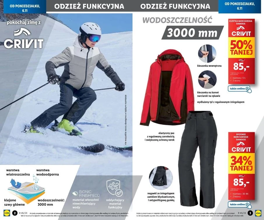 Lidl oferuje rabaty na odzież narciarską!