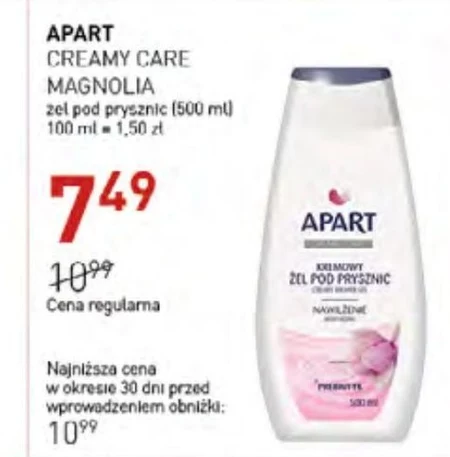 Apart Creamy Care Kremowy żel pod prysznic magnolia 500 ml