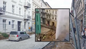Łódzka ulica Legionów znowu jest na ustach całej Polski. Doszło tam do uszkodzenia rury i wycieku wody