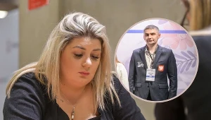 Klaudia Kulon. W ramce trener Marcin Dziuba