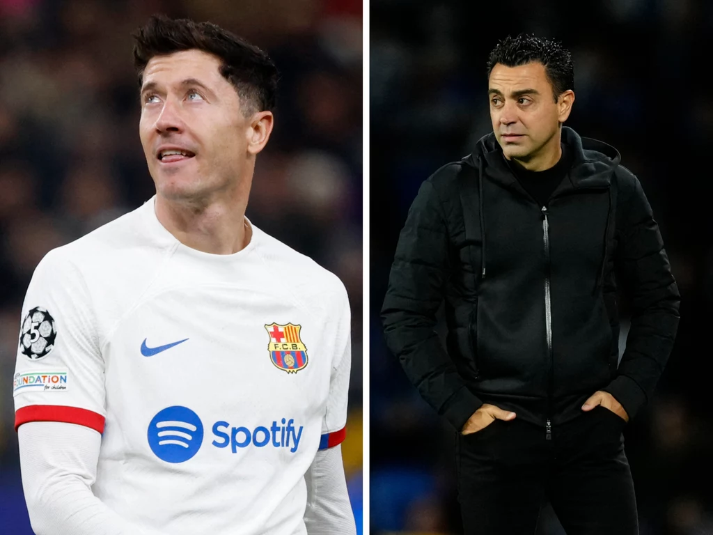 Robert Lewandowski i Xavi Hernandez Robert Lewandowski i Xavi Hernandez