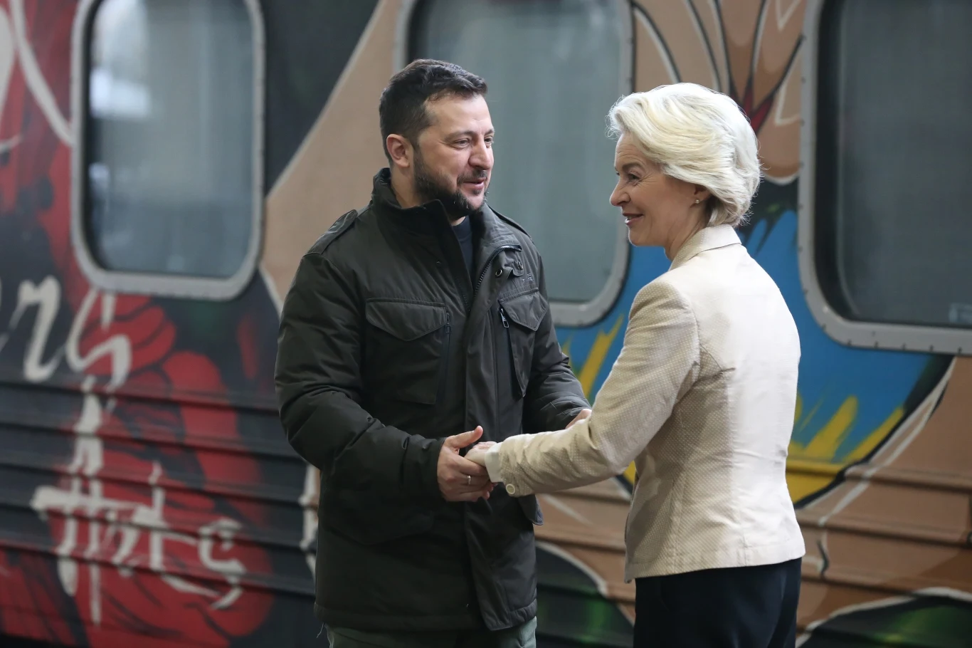 Wołodymyr Zełenski i Ursula von der Leyen