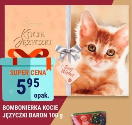 Baron Kocie Języczki Praliny z czekolady mlecznej 100 g